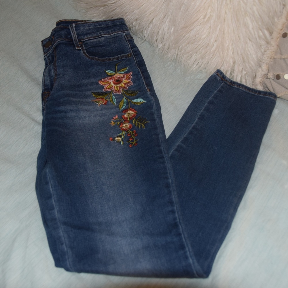 Old Navy Embroidered Jeans